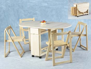 Furniture123 Bobo Deluxe Butterfly Dining Set with Drawers