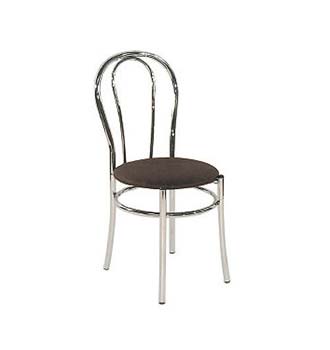 Furniture123 Brindisi Chair with Padded Seat in Brown