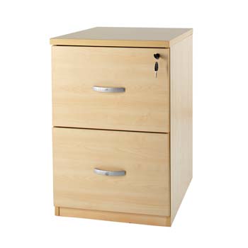 Furniture123 Bromley 2 Drawer Filing Cabinet in Maple - FREE