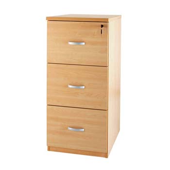 Furniture123 Bromley 3 Drawer Filing Cabinet in Beech