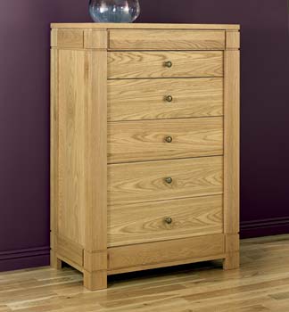 Furniture123 Brussels Oak 6 Drawer Chest