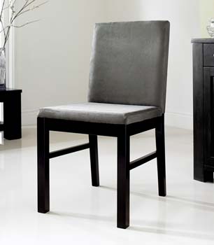 Furniture123 Calla Black Upholstered Dining Chairs (pair) -