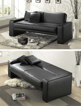 Callum Sofa Bed in Black