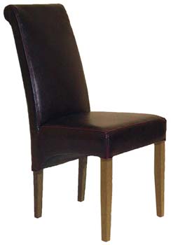 Camilla Leather Dining Chair (Pair)