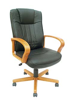 Cannes 300 Leather Faced Managers Chair