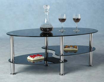 Furniture123 Cara Coffee Table in Black