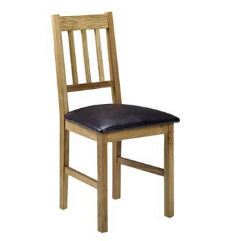 Furniture123 Cara Solid Oak Dining Chair (pair)