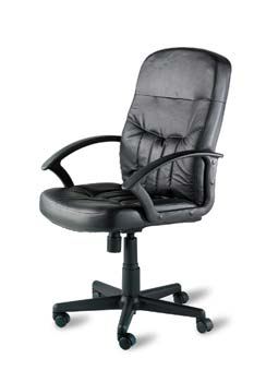 Furniture123 Cavalier 300 Leather Faced Managers Chair