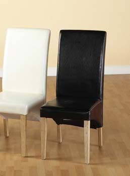 Furniture123 Century Dining Chairs in Brown (pair) - FREE
