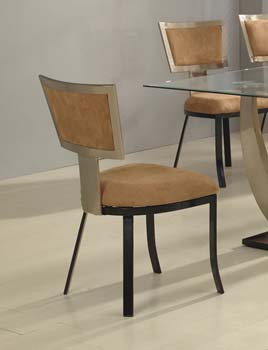 Furniture123 Chalta Tan Dining Chairs (pair)