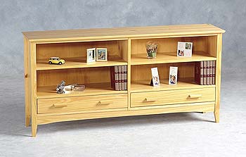 Furniture123 Chardonnay Low Double Bookcase/Display Unit