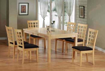 Furniture123 Checkers Extending Dining Set