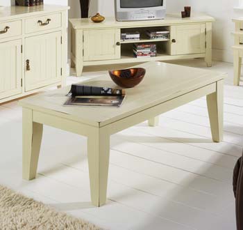 Furniture123 Claudia Cream Rectangular Coffee Table