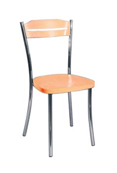Furniture123 Como Chair with Wooden Seat