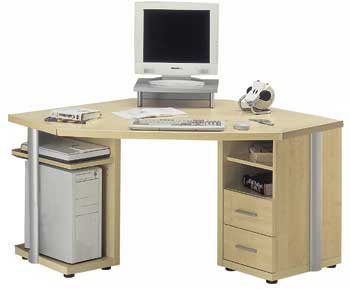 Furniture123 Computer Powerline Corner Desk