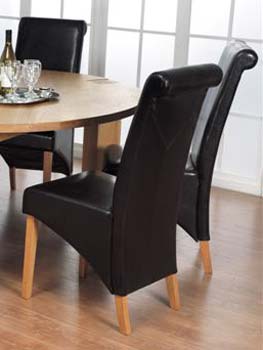 Furniture123 Corby Dining Chairs in Black (pair)