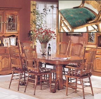 Country Collection Peacock Dining Set