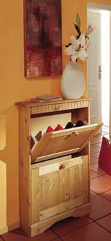 Danish 2 Drawer Shoe Cabinet