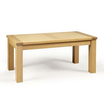 Denver Solid Oak Rectangular Coffee Table