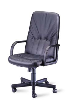Furniture123 Duke 300 Leather Faced Managers Chair