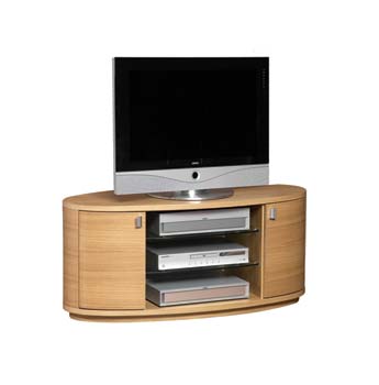 Dynamo TV Cabinet in Oak - FREE NEXT DAY DELIVERY
