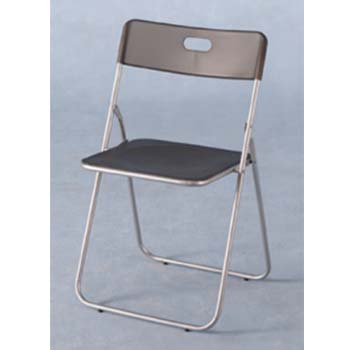 Fab Folding Dining Chair in Translucent Black