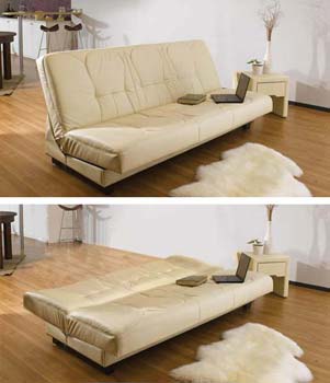 Furniture123 Felicity Futon in Cream - FREE NEXT DAY DELIVERY
