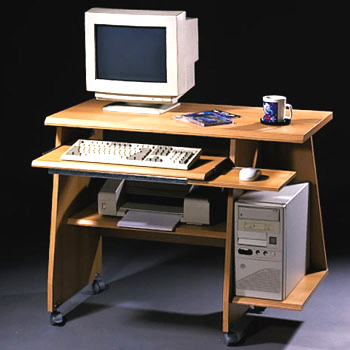 Furniture123 Flair Computer Desk 425 in Beech