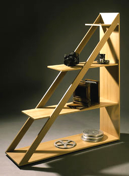 Flair Triangle Display Unit 075 in Beech