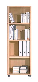 Furniture123 Forum 3 Shelf Narrow Bookcase in Light Beech