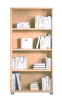 Furniture123 Forum 3 Shelf Wide Bookcase in Light Beech