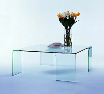 Furniture123 Giavelli 2267 Glass Square Coffee Table