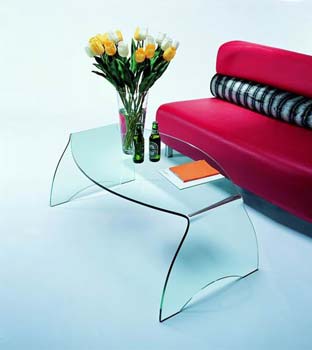 Furniture123 Giavelli 2268 Glass Oval Coffee Table