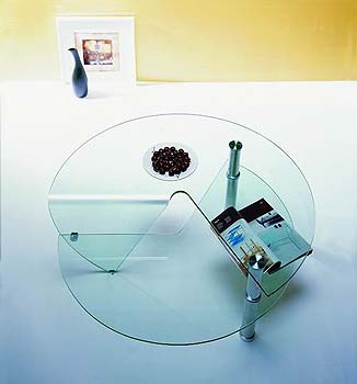 Furniture123 Giavelli 2307 Glass Round Coffee Table