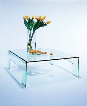 Furniture123 Giavelli 2411 Glass Square Coffee Table