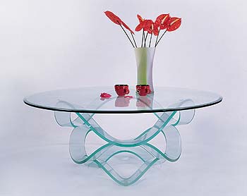 Furniture123 Giavelli 2506 Glass Round Coffee Table