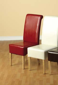Furniture123 Glen Dining Chair in Red (pair)