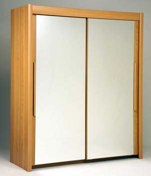 Furniture123 Hattan Sliding 2 Door Mirrored Wardrobe in