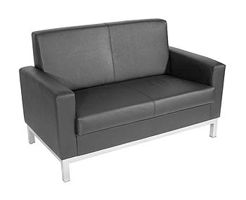 Furniture123 Helsinki 502 Leather Faced Reception Sofa