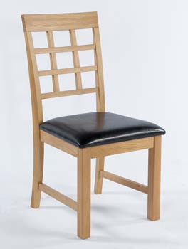 Furniture123 Hugo Oak Dining Chairs (pair) - FREE NEXT DAY