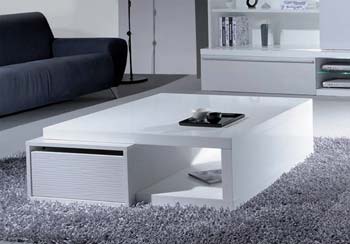 Icer 2 Drawer Coffee Table
