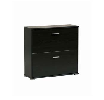 Furniture123 Initial 2 Drawer Shoe Cabinet in Wenge