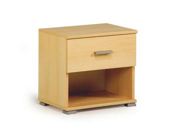Furniture123 Initial Bedside Cabinet in Light Beech