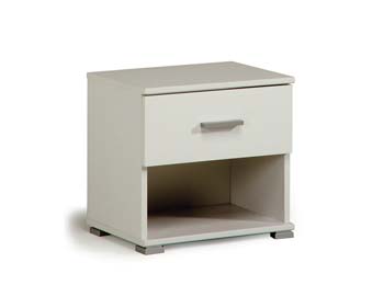 Furniture123 Initial Bedside Cabinet in White