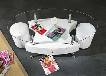 Furniture123 Iota Storage Coffee Table with Stools