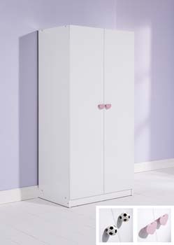 Furniture123 Jersey Kids 2 Door Wardrobe with Heart and