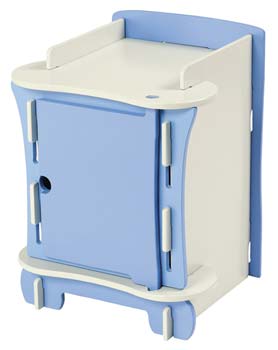 Furniture123 Kids Klub Blue Bedside Cabinet