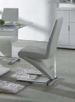 Furniture123 Kiwano White Dining Chairs (pair)