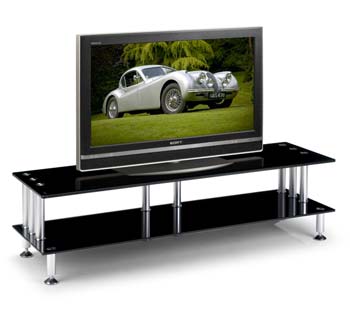 Furniture123 Kyoto Glass Widescreen TV Table - FREE NEXT DAY