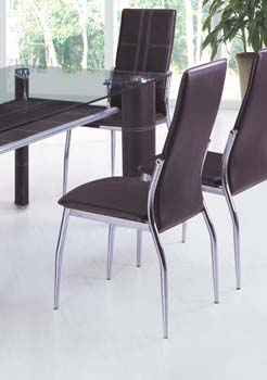 Furniture123 Lacuma Brown Dining Chair (pair)